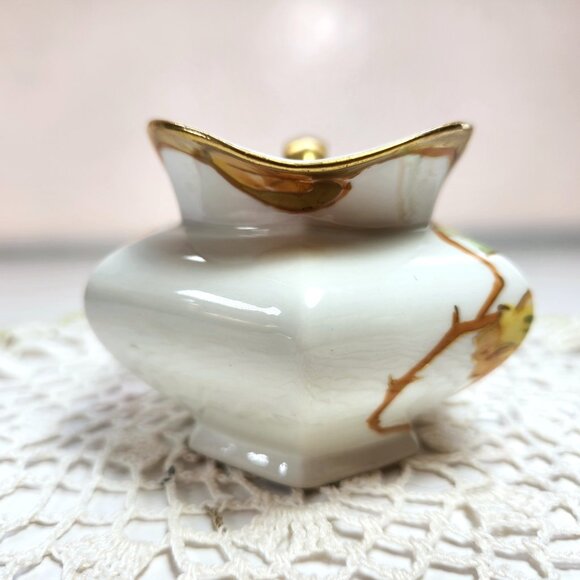 Limoges Creamer La Seynie France Hand Painted Vintage Art Deco Signed 'R… - Picture 7 of 12